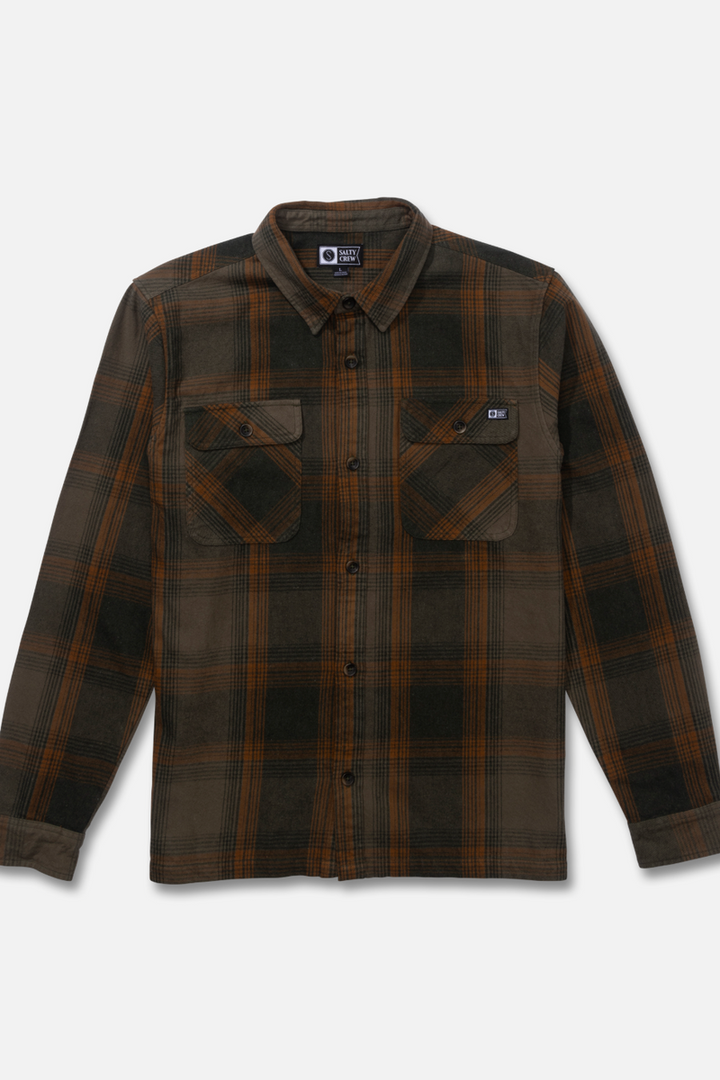Salty Crew - Windward Flannel in Olive