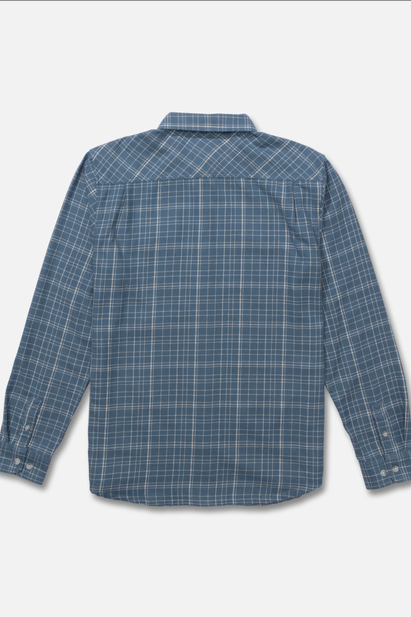 Salty Crew - Daybreak Flannel in Pilot Blue