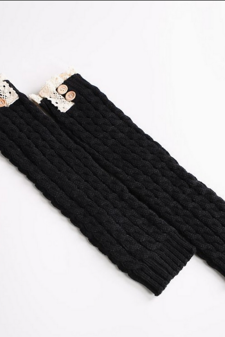 ACCITY - Leg Warmers Winter Lace Twist in Black