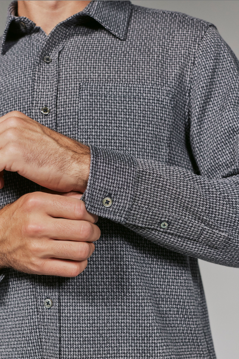 7DIAMONDS - Generation™ Knit Shirt in Black Navy