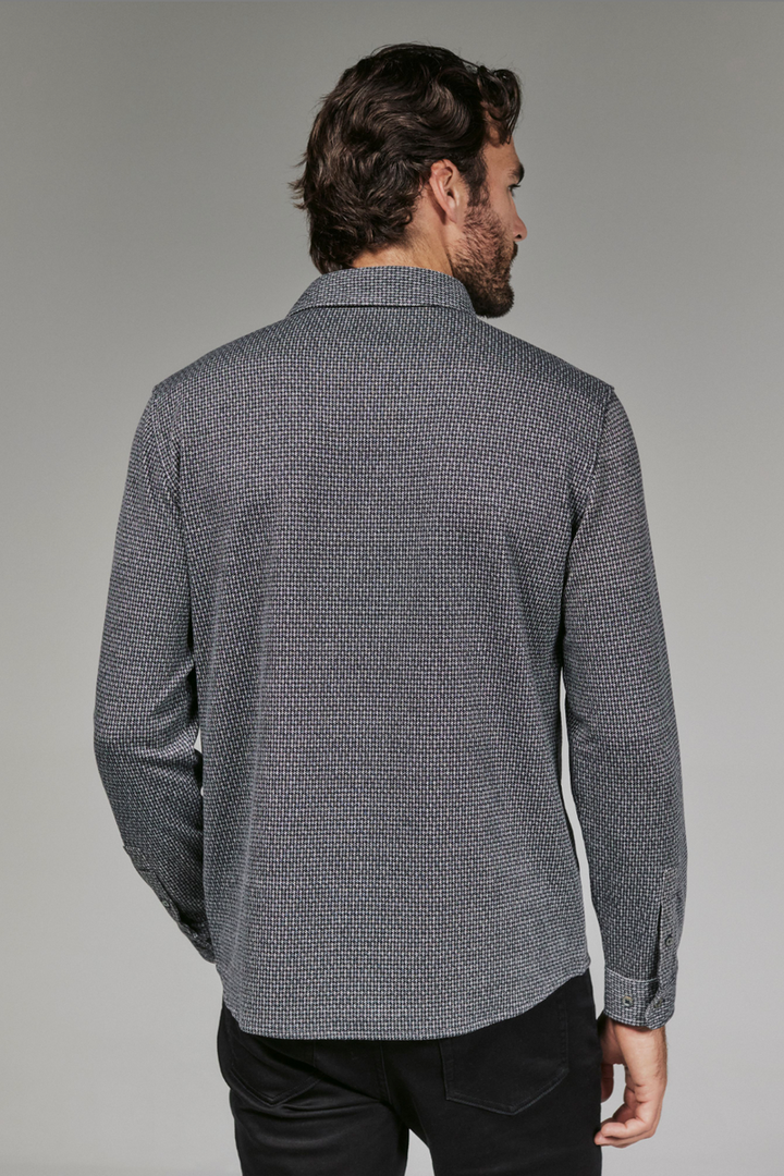 7DIAMONDS - Generation™ Knit Shirt in Black Navy