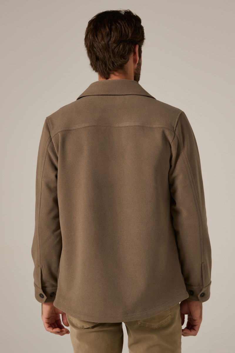 7DIAMONDS - Craftsman Twill Shacket in Khaki