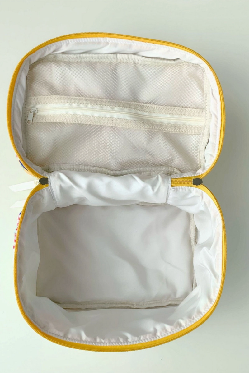 ACCITY - Simple and Lovely Canvas Cosmetic Bag in Yellow
