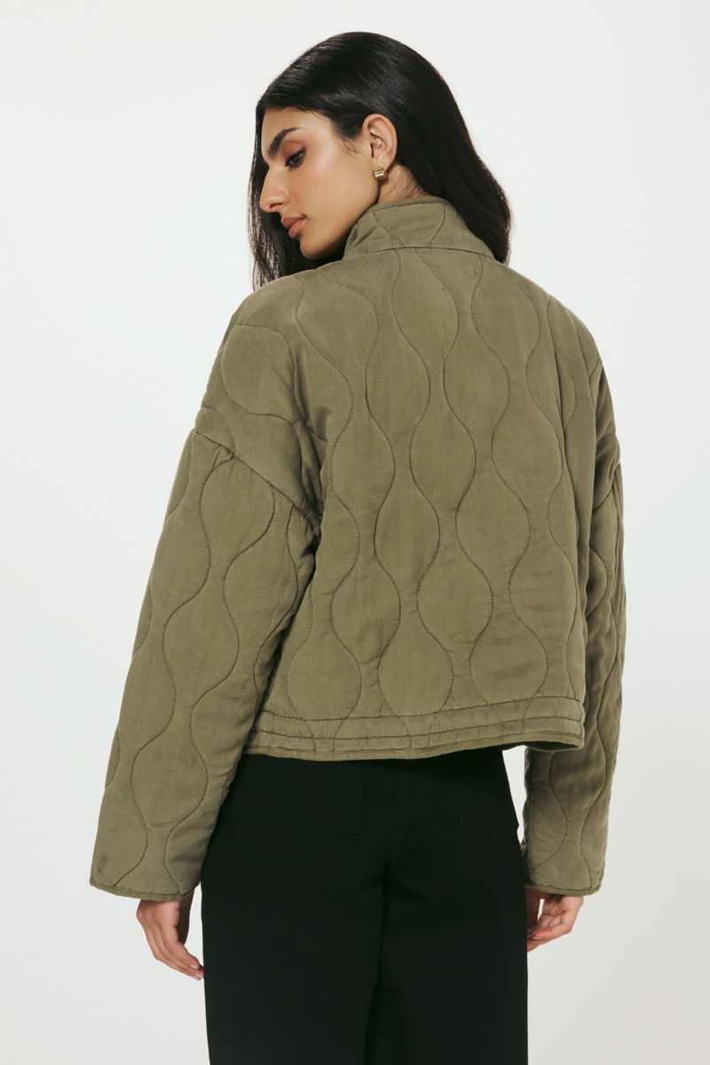7DIAMONDS - Rory Full-Zip Jacket in Olive