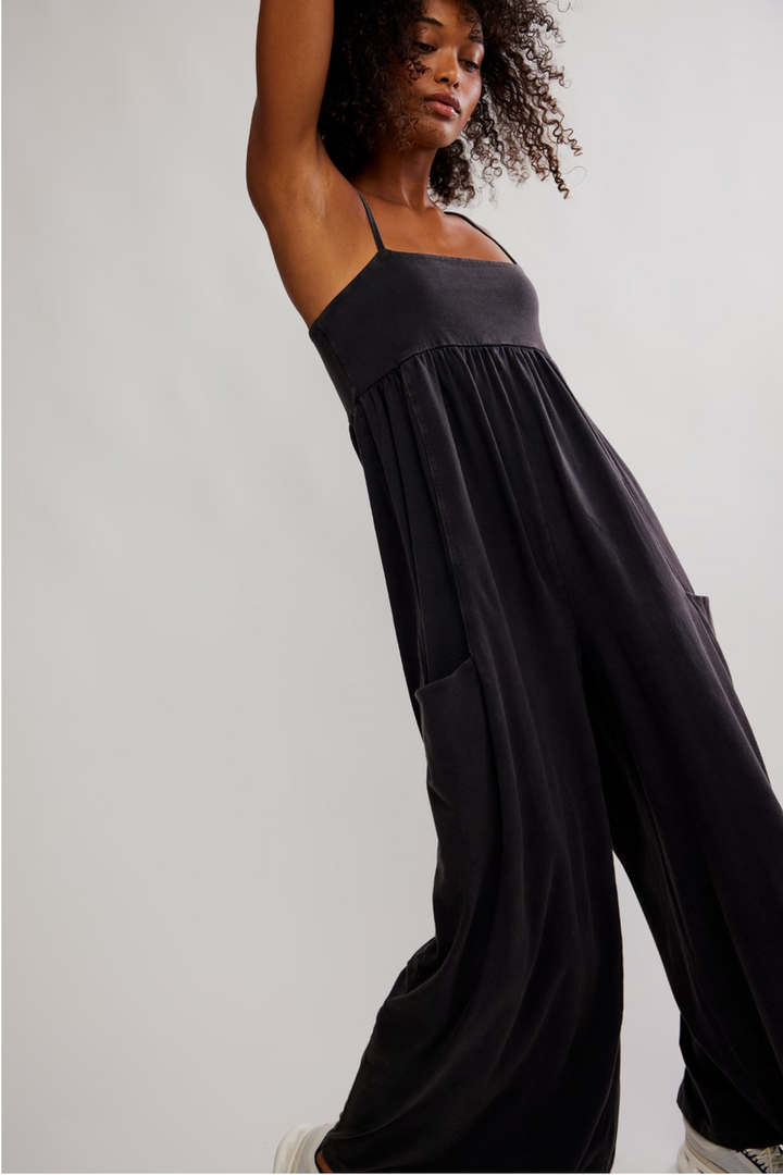 Free People Movement - Hot Shot Strappy Onesie 2 in Black