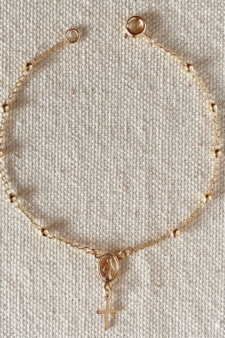 GoldFi - 18k Gold Filled Delicate Rosary Bracelet