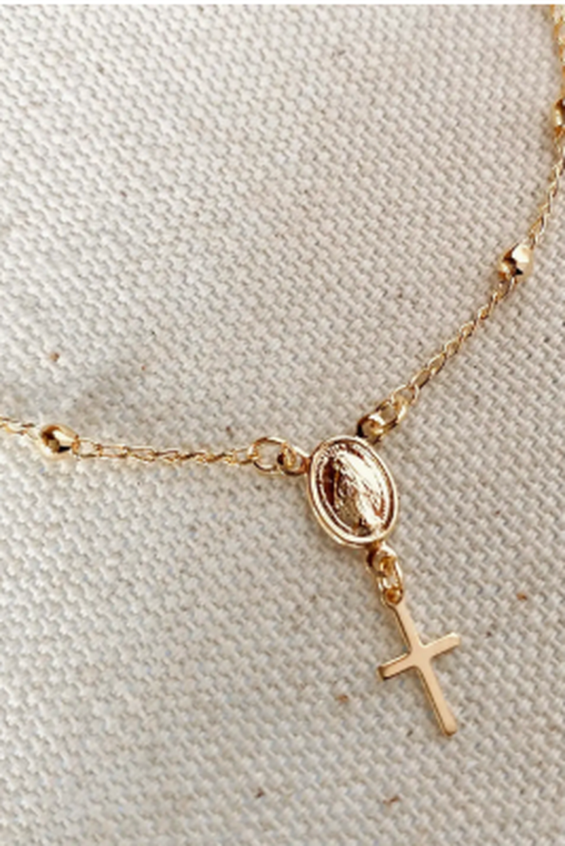 GoldFi - 18k Gold Filled Delicate Rosary Bracelet