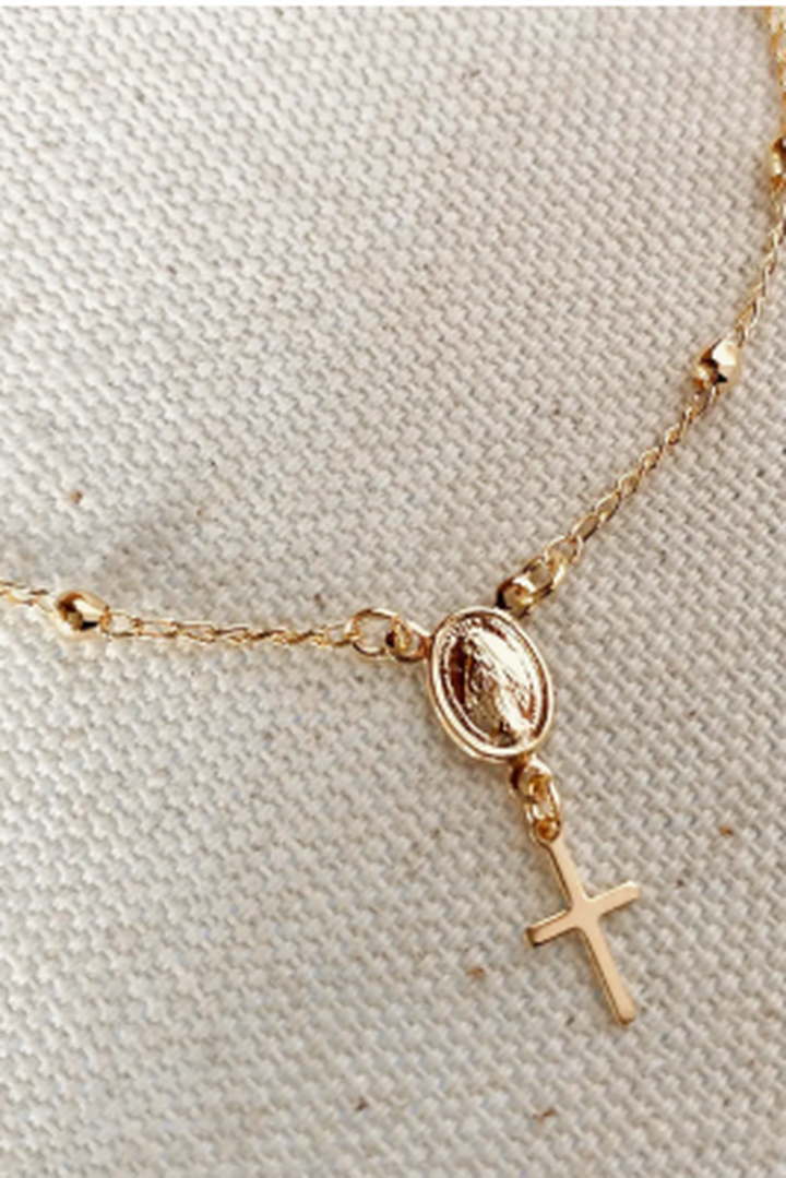 GoldFi - 18k Gold Filled Delicate Rosary Bracelet