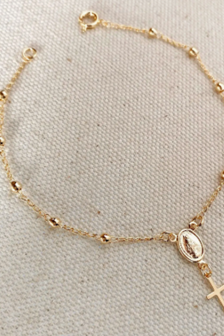 GoldFi - 18k Gold Filled Delicate Rosary Bracelet