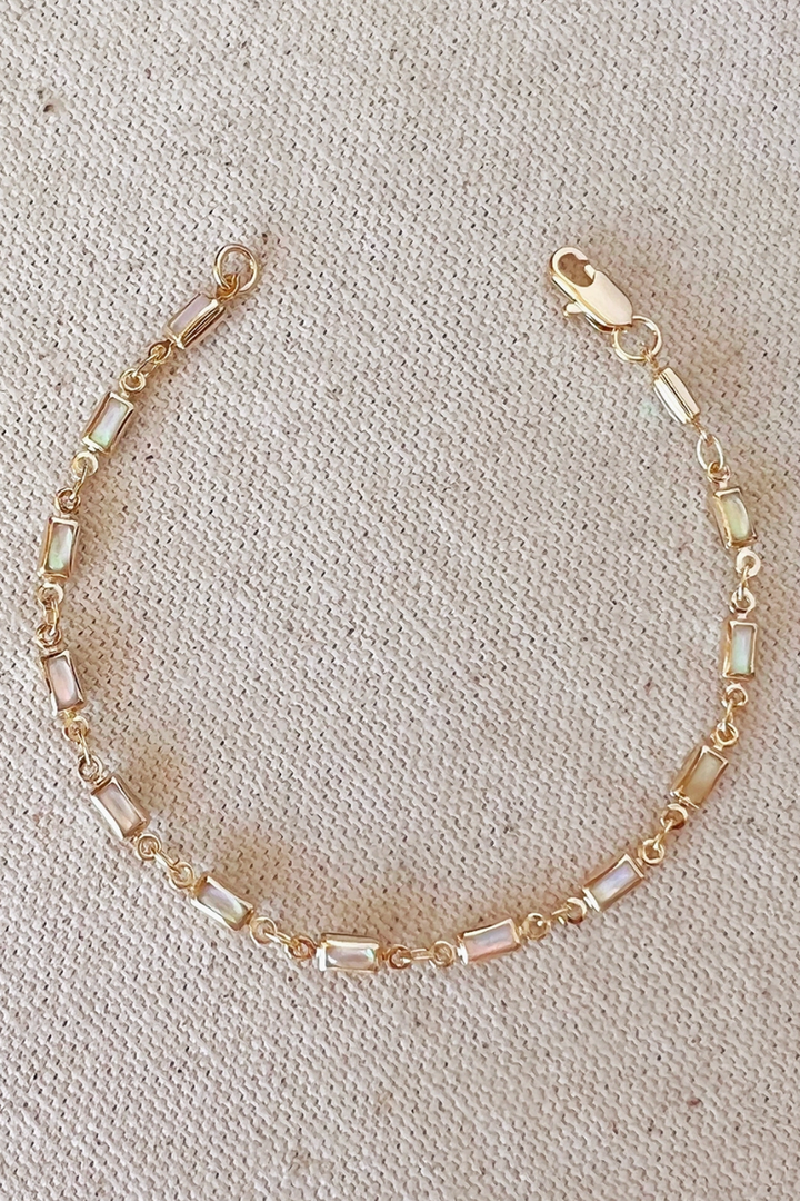 GoldFi - 18k Gold Filled Opal Bracelet