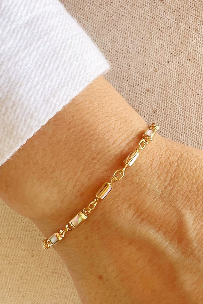 GoldFi - 18k Gold Filled Opal Bracelet