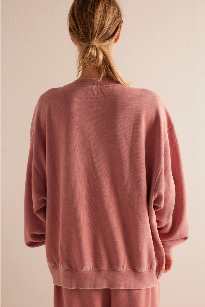 Free People - Slow It Down Pullover in Rose Dawn