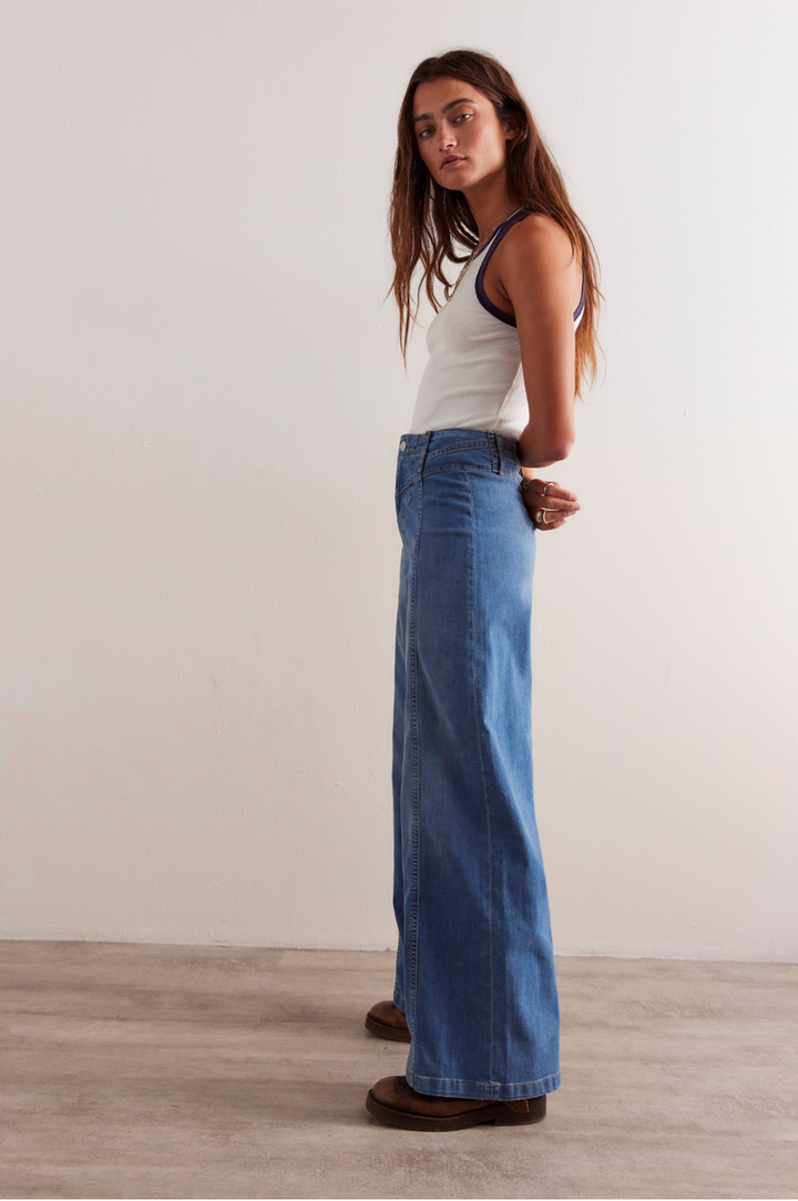 Free People - We The Free Libre Wide-Leg Jeans in Goodie Goodie