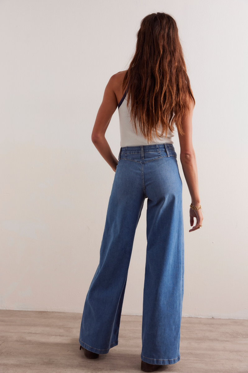 Free People - We The Free Libre Wide-Leg Jeans in Goodie Goodie