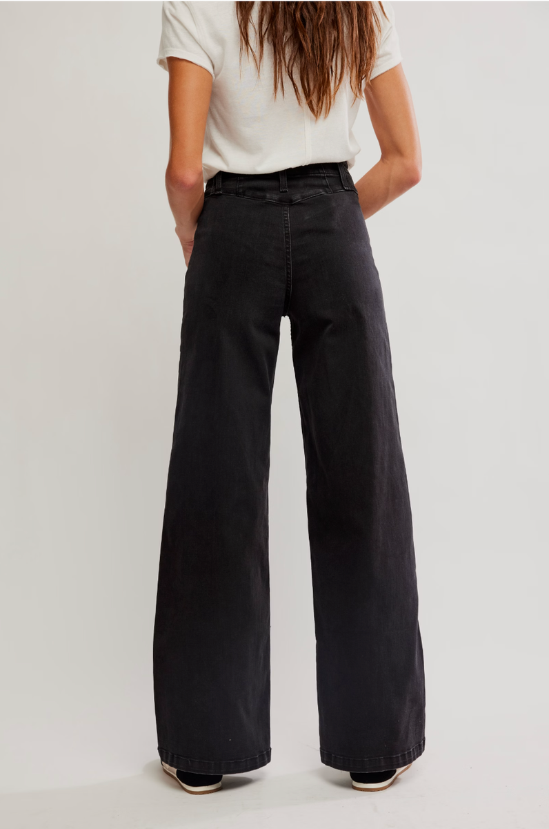 Free People - We The Free Libre Wide-Leg Jeans in Cafe Noir