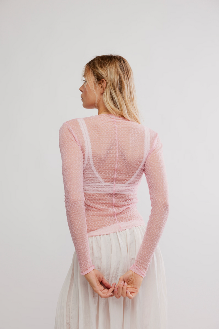 Free People - Minding My Own Business Top in Tickled Pink