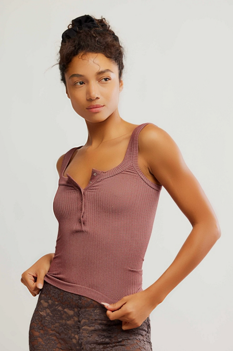 Free People - Clean Slate Henley in Canyon Sunset
