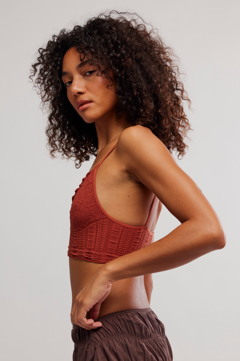 Free People - Heirloom Seamless Bralette in Canyon Sunset