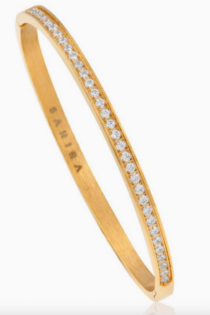 Sahira Jewelry - 18k Gold Plated Lara Pave Bracelet