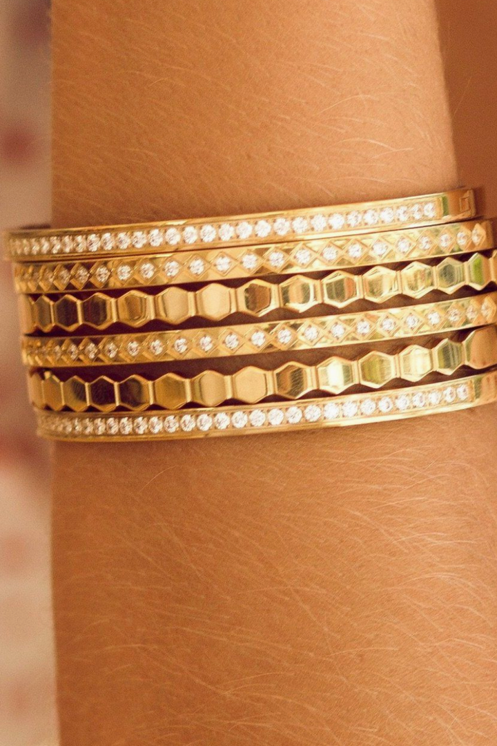 Sahira Jewelry - 18k Gold Plated Lara Pave Bracelet