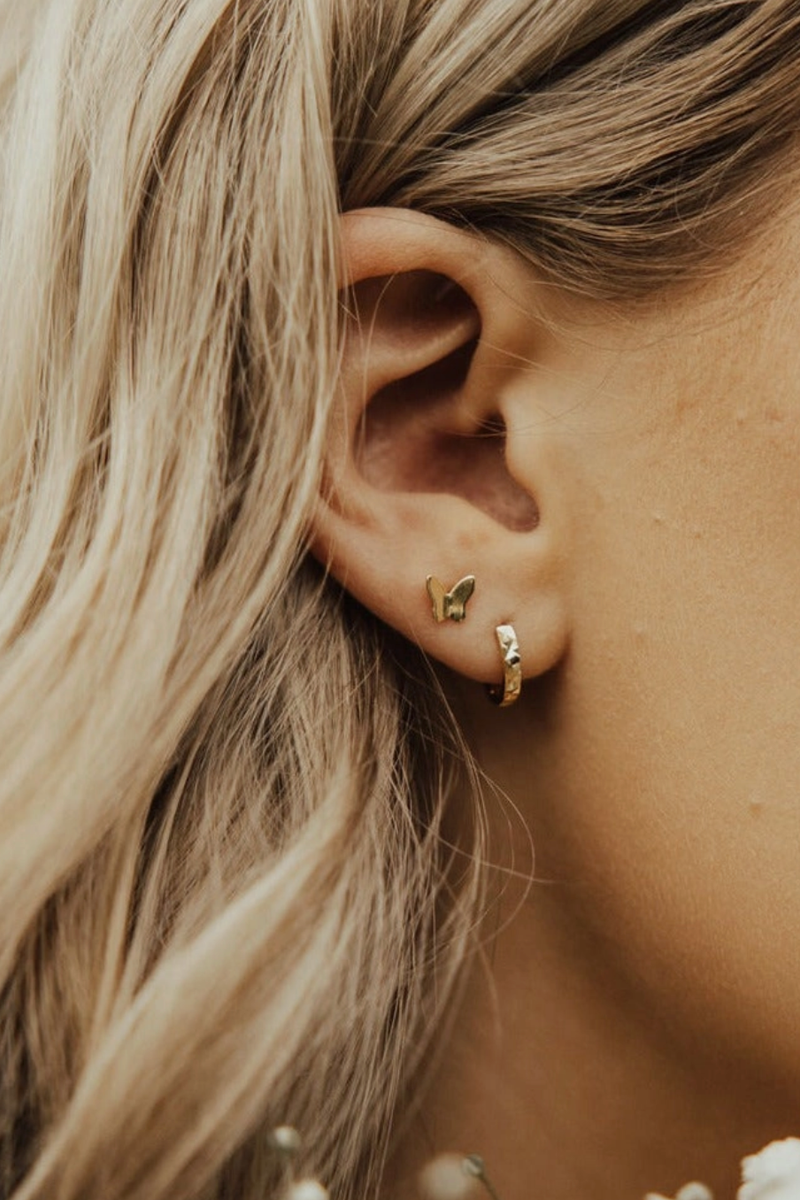 Mauve Jewelry Co. - Butterfly Mini Studs in Gold