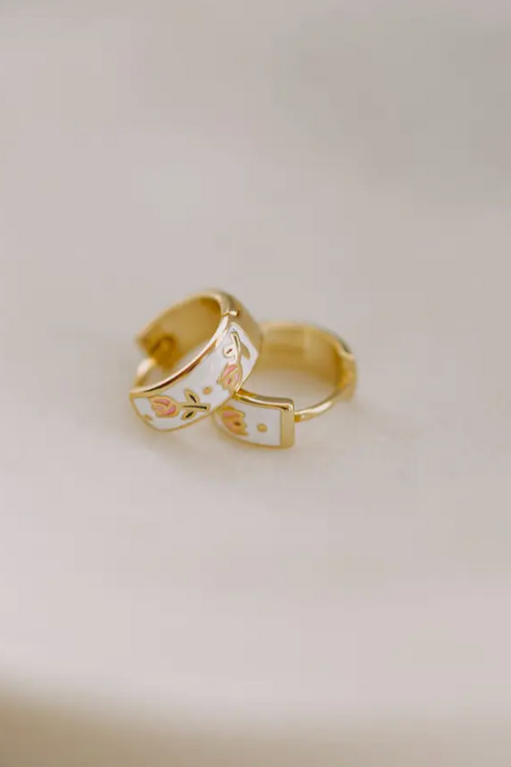 Mauve Jewelry Co. - Eloise Tea Cup Hoops in Silver or Gold