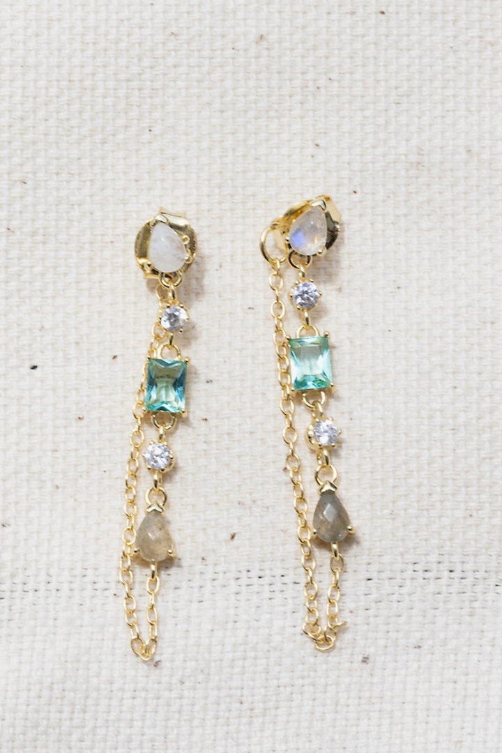 Native Gem - Droplet Earrings Paraiba in 14k Gold Fill
