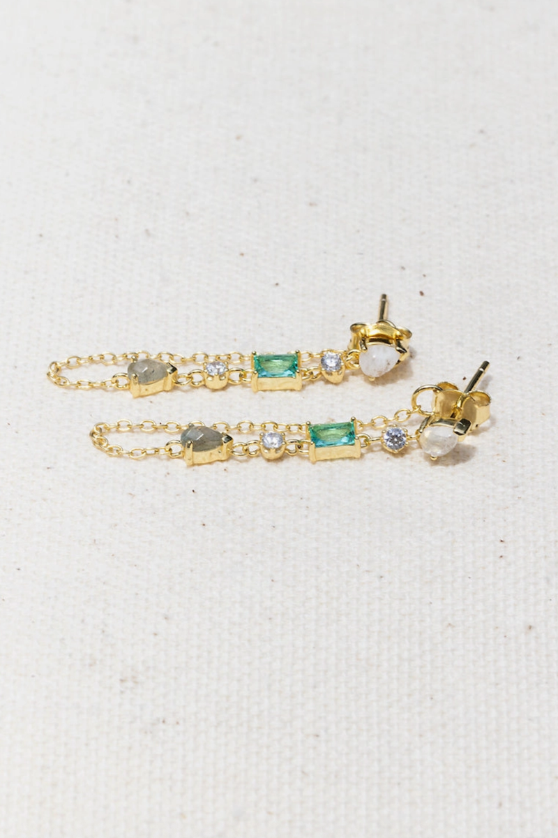 Native Gem - Droplet Earrings Paraiba in 14k Gold Fill