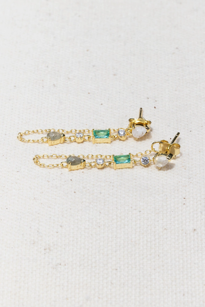 Native Gem - Droplet Earrings Paraiba in 14k Gold Fill