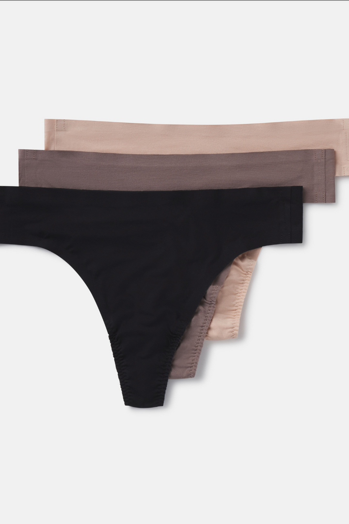 SPANX - Spanxsmooth™ Fit-to-you Modal Thong 3-pack Box