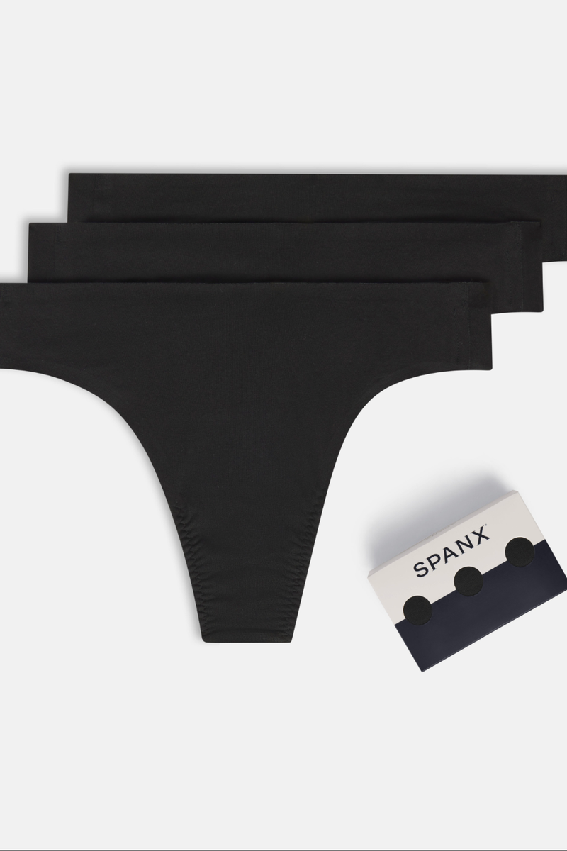 SPANX - Spanxsmooth™ Fit-to-you Supima® Cotton Thong 3-pack Box