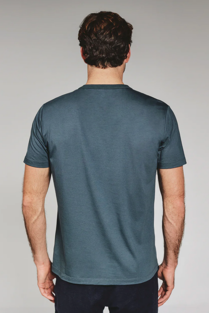 7DIAMONDS - Modal Crew Neck Tee in Petrol Navy