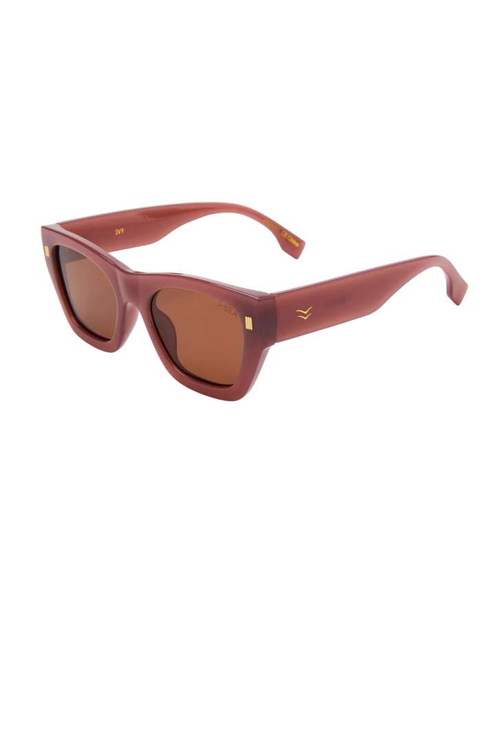I-SEA - Ivy with Dusty Rose Frames / Brown Polarized Lens