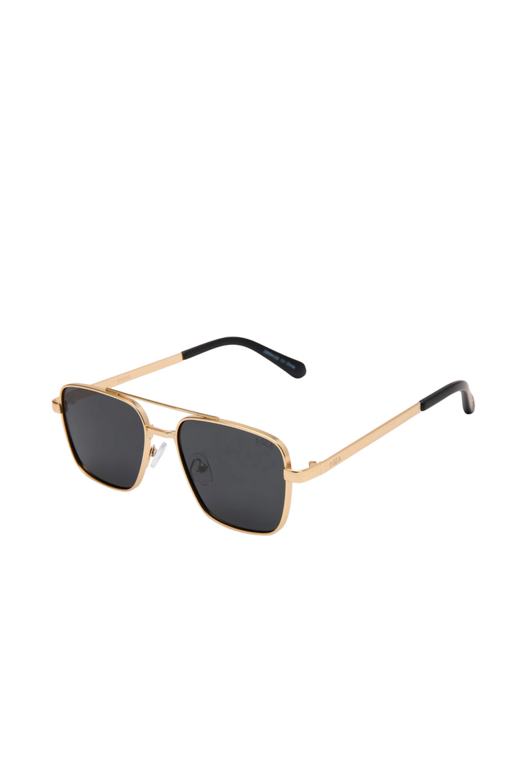 I-SEA - Brooks with Gold Frames / Smoke Polarized Lens