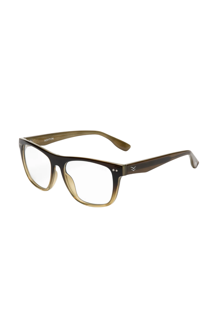 I-SEA - Ashton Reader in Olive Ombre Frames / +2.5 Lens