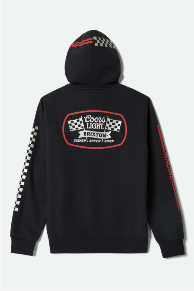 Brixton - Coors Light Pit Stop Hoodie in Black