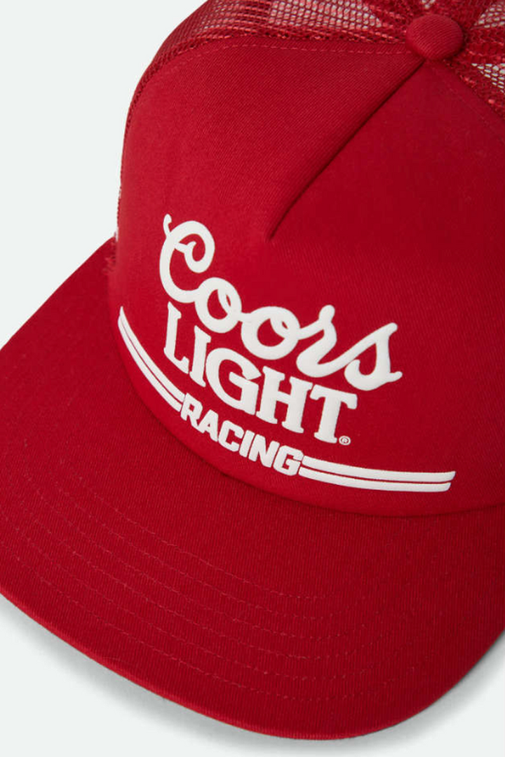 Brixton - Coors Light Racing MP Trucker Hat in Coors Red/White