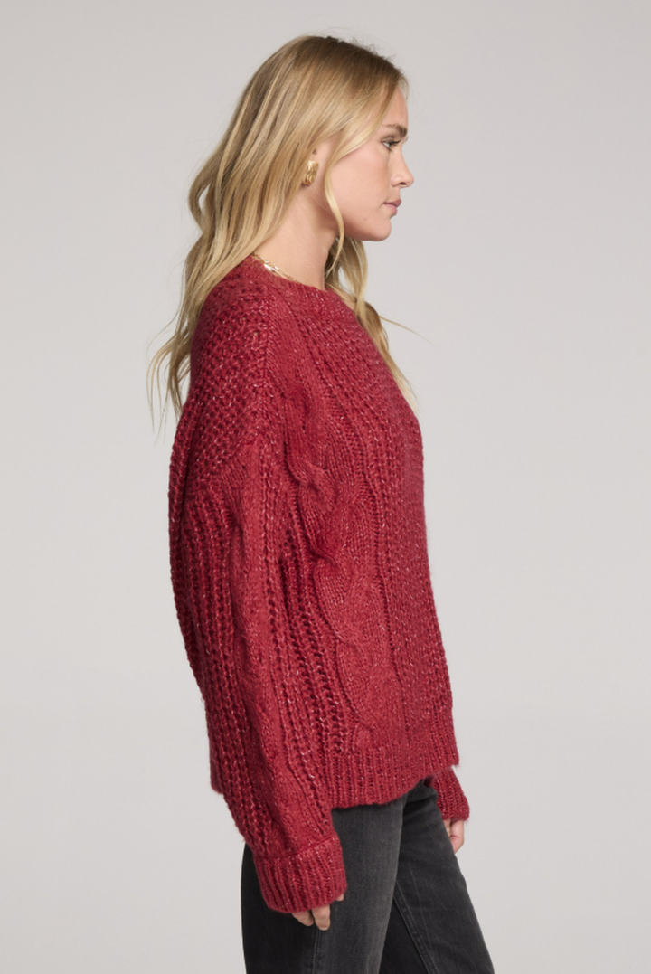 Saltwater LUXE - Lionna Sweater in Berry