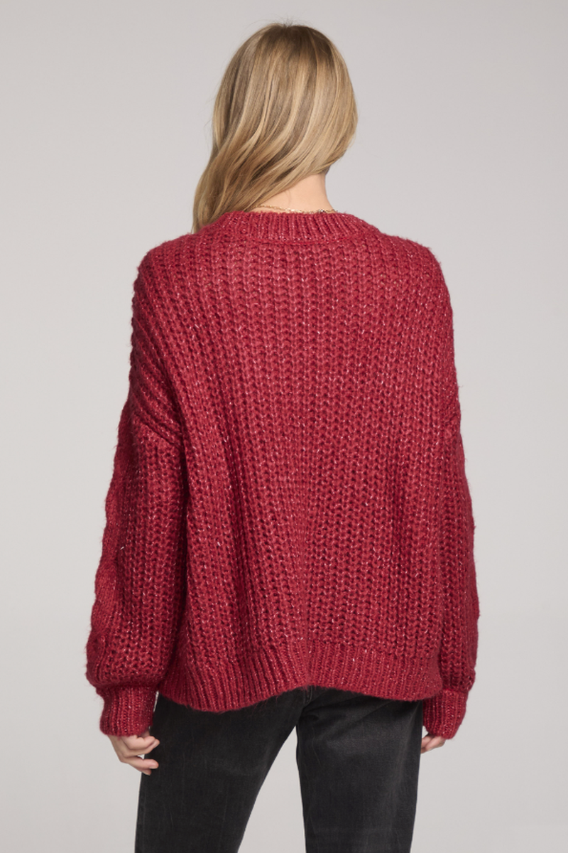 Saltwater LUXE - Lionna Sweater in Berry