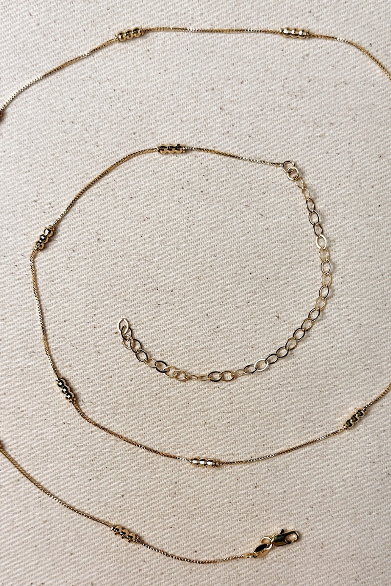 GoldFi - Bead Belly Chain in 18k Gold Filled