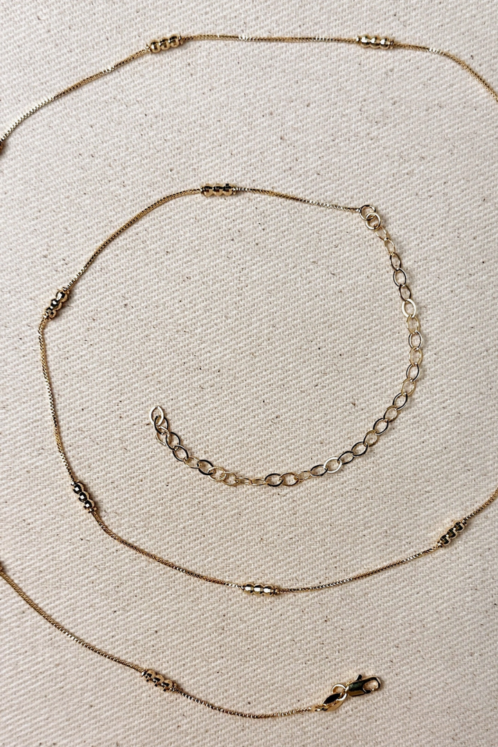 GoldFi - Bead Belly Chain in 18k Gold Filled