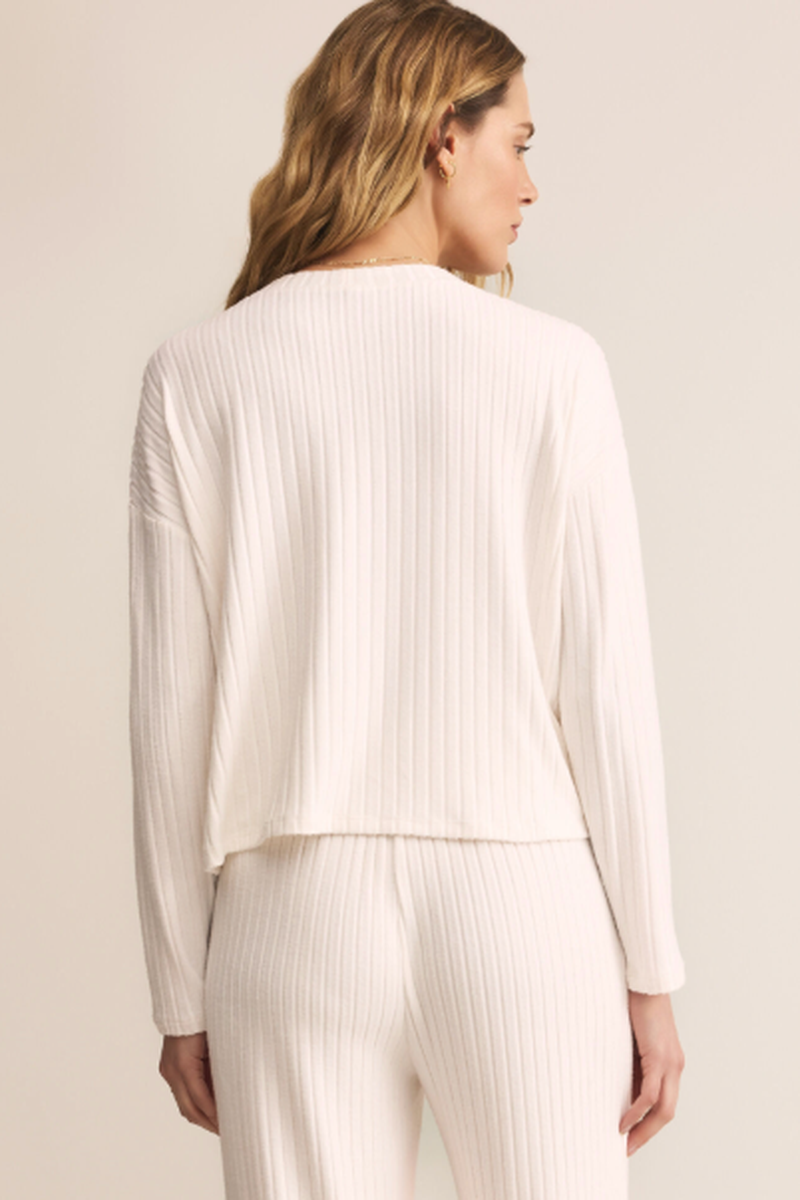 Z Supply - Mara Rib Cardigan in Vanilla Ice