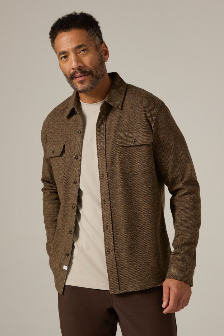 7DIAMONDS - Generation™ Long Sleeve Shirt in Brown