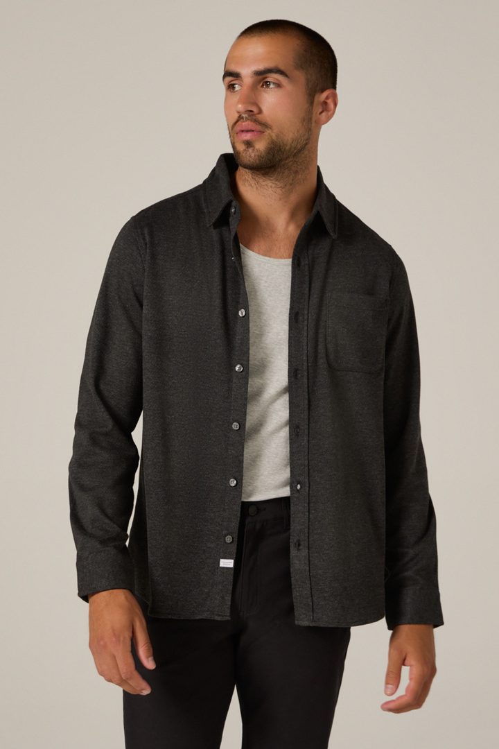 7DIAMONDS - Generation™ Knit Shirt in Charcoal