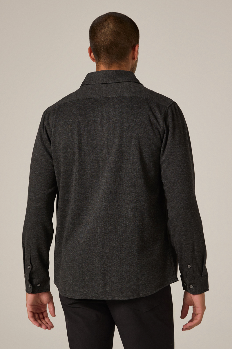 7DIAMONDS - Generation™ Knit Shirt in Charcoal