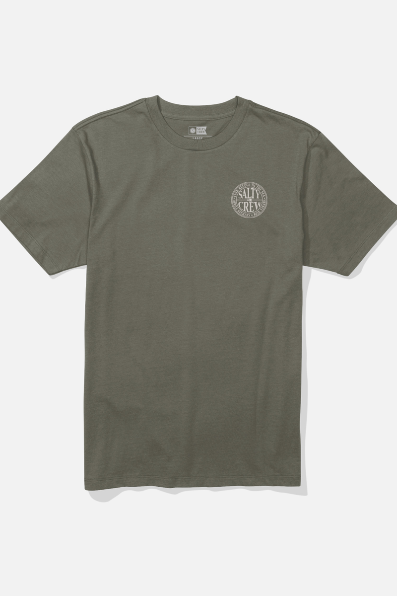 Salty Crew - Global Short Sleeve T-Shirt in Dusty Olive