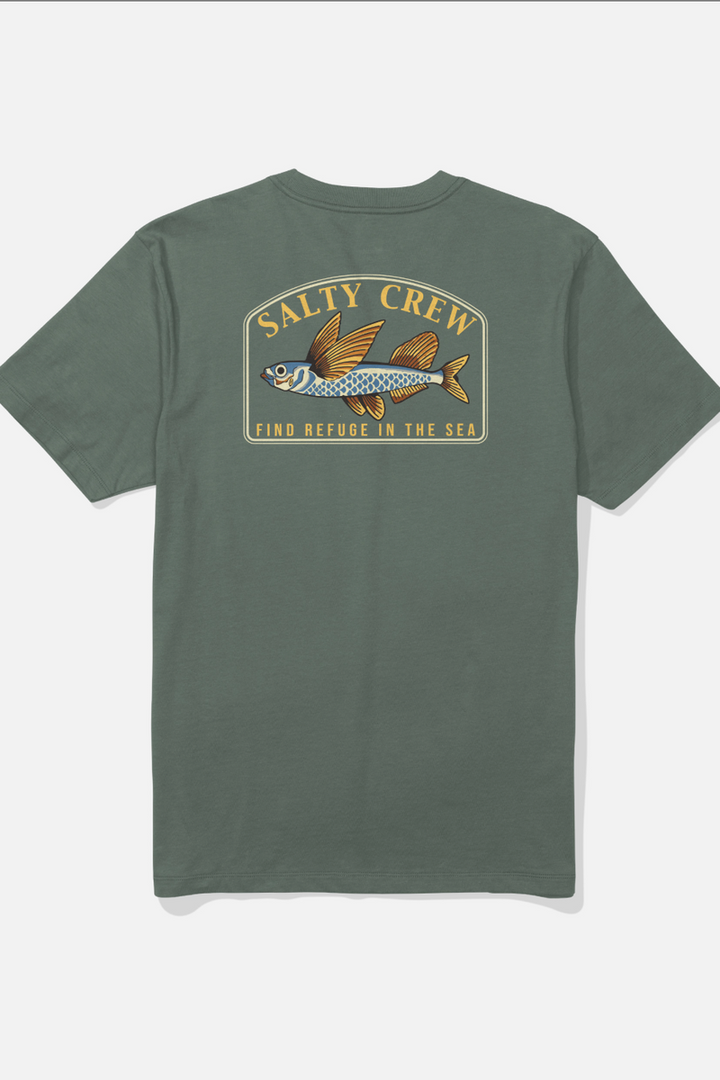 Salty Crew - Fly Home Short Sleeve T-Shirt in Laurel Wreath