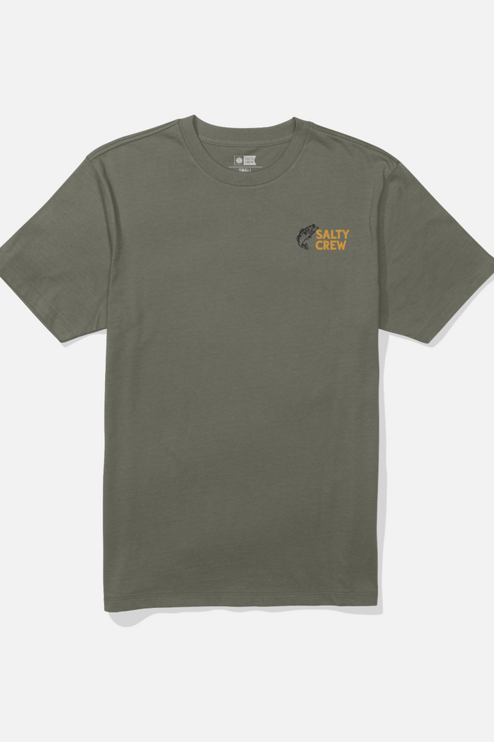 Salty Crew - Bait Shop Short Sleeve T-Shirt in Dusty Olive