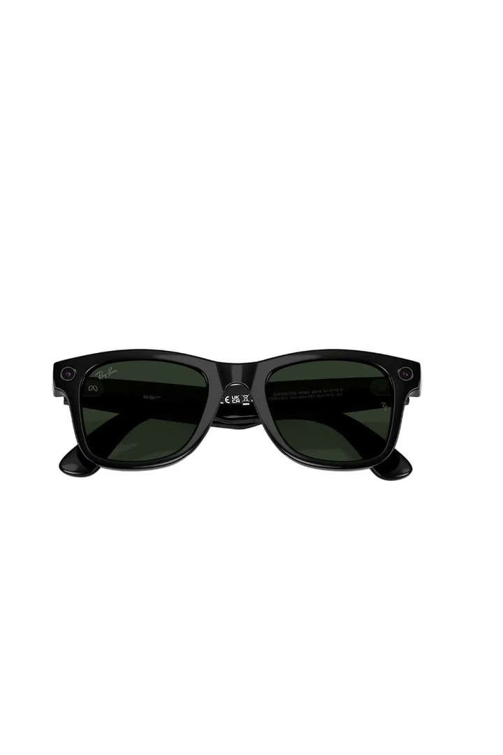 Ray Ban - Meta Wayfarer Shiny Black Frame Gen 2 Clear Graphite Green Transition Lenses
