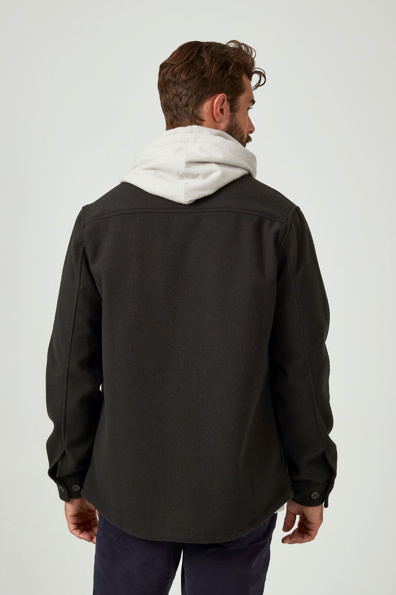 7DIAMONDS - Generation Melange Shacket in Olive